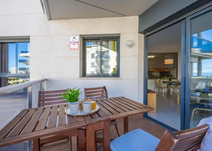 Cerca De La Playa Con Vista Y Piscina - Es-325-5 Апартаменты Торроэлья-де-Монгри
